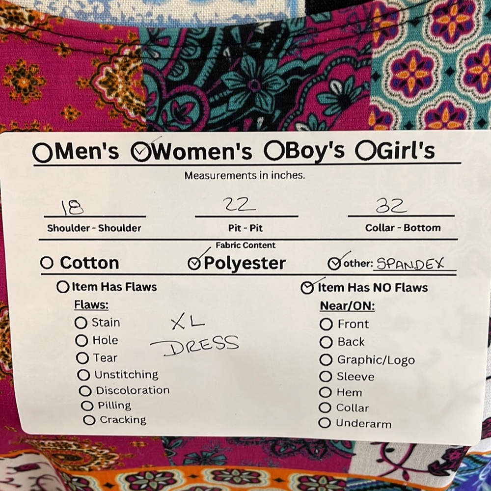 Travel Elements Patchwork Print Dress - image 6